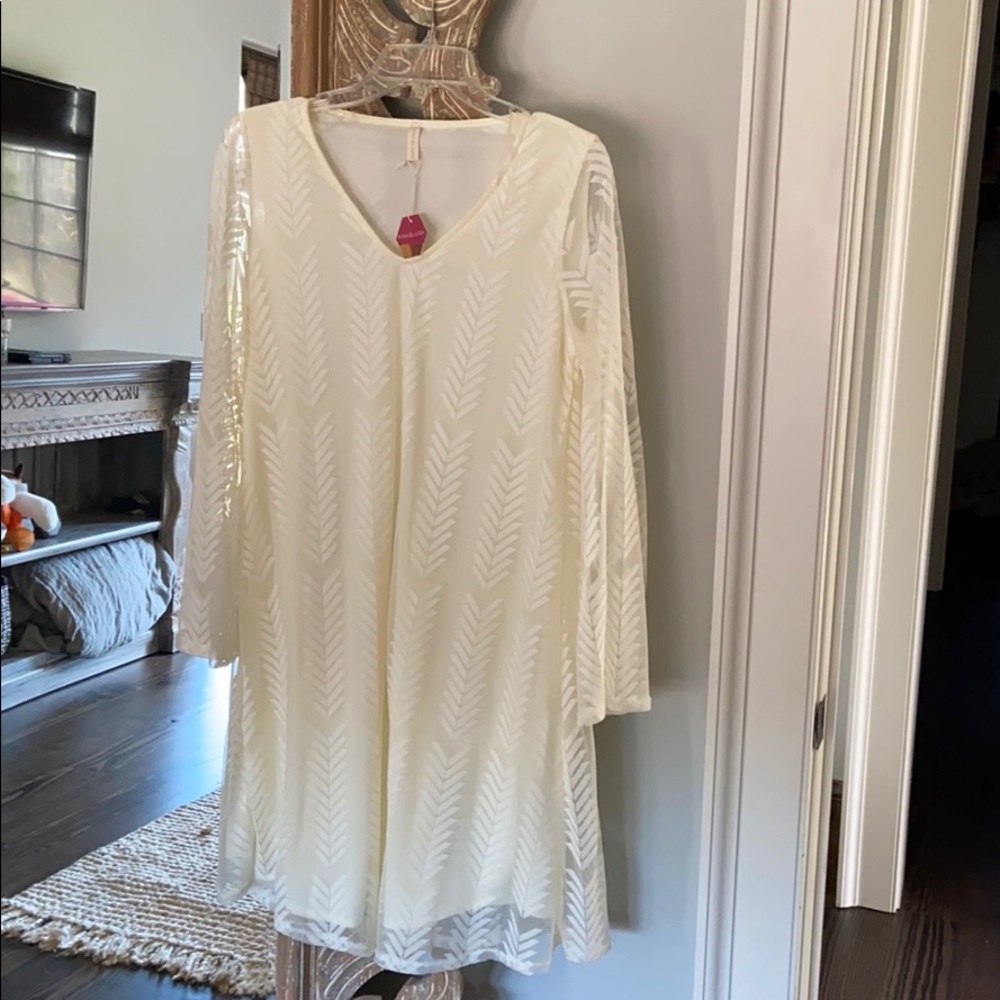 Pink blush maternity dress NWT